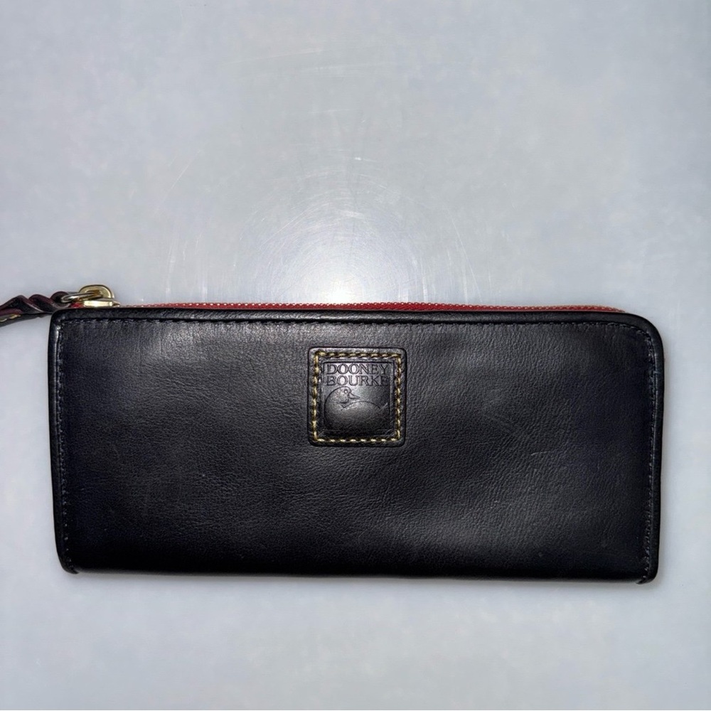 Dooney & Bourke Florentine 3/4 zip wallet in Navy - Picture 4 of 12